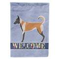 Belgian Malinois Welcome House Flag 28x40 Porch Sleeve Pole Decorative Outside Yard Banner Artwork Wall Hanging, Polyester