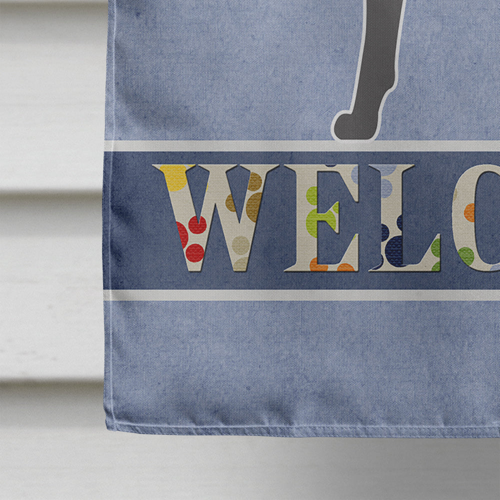 Belgian Malinois Welcome House Flag 28x40 Porch Sleeve Pole Decorative Outside Yard Banner Artwork Wall Hanging, Polyester