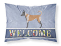 Belgian Malinois Welcome Standard Pillowcase Lightweight Super Soft Easy Care Decorative Artwork Pillowcase, Standard