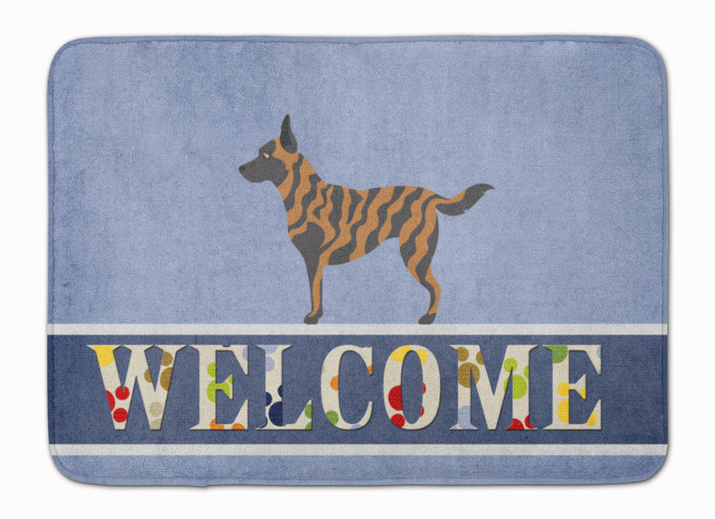 Dutch Shepherd Welcome Memory Foam Kitchen Mat Machine Washable Anti-Fatigue Cushion Comfort Bath or Kitchen Rug