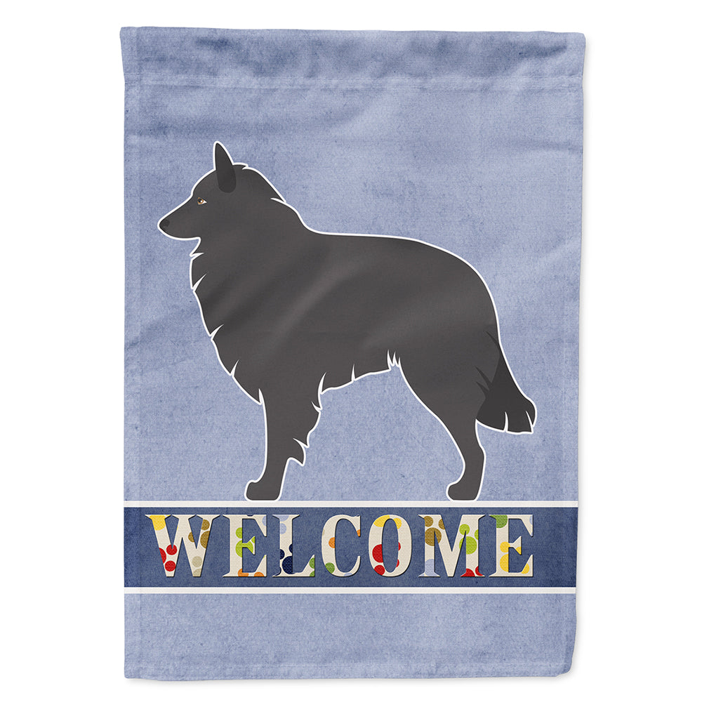 Groenendael Belgian Shepherd House Flag 28x40 Porch Sleeve Pole Decorative Outside Yard Banner Artwork Wall Hanging, Polyester