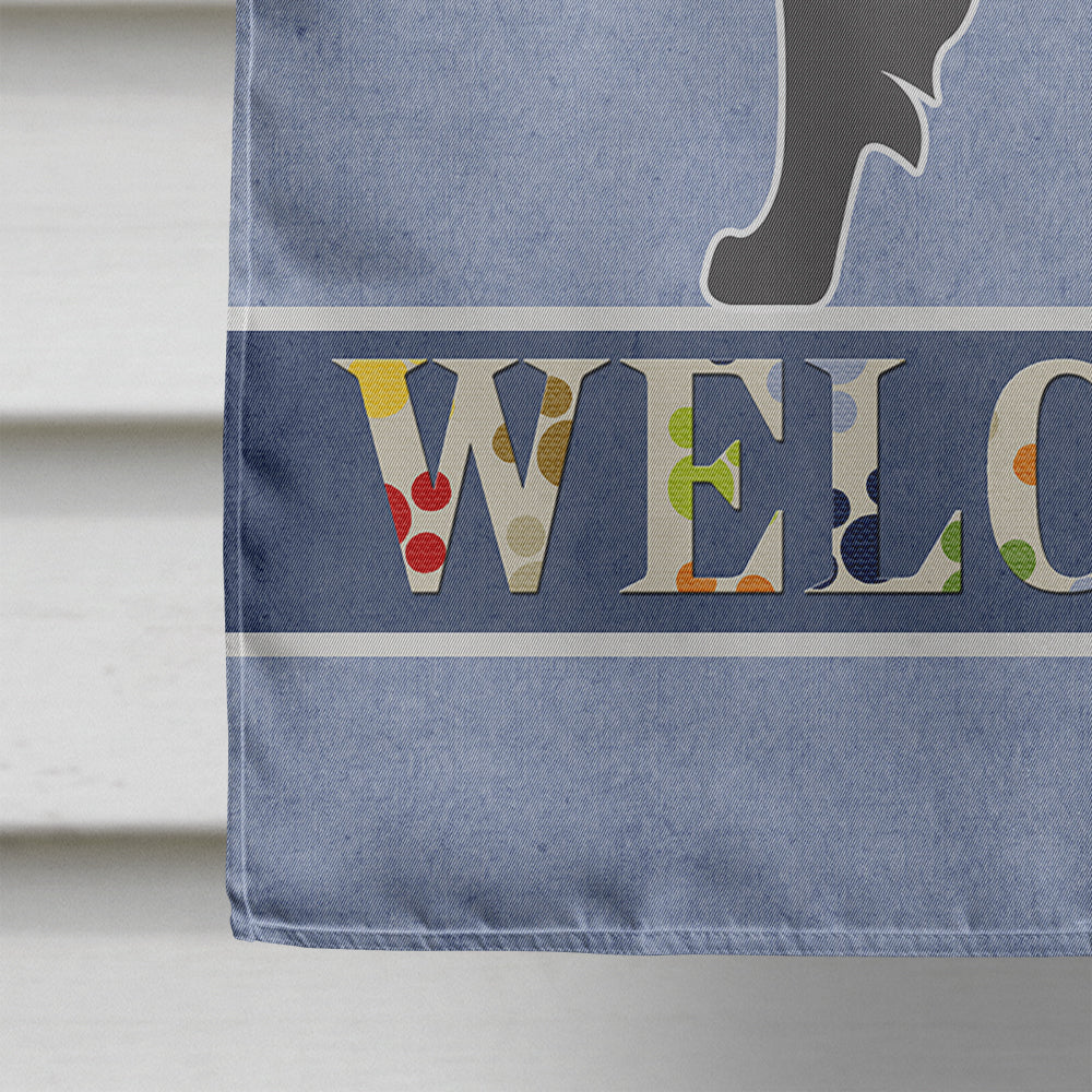 Groenendael Belgian Shepherd House Flag 28x40 Porch Sleeve Pole Decorative Outside Yard Banner Artwork Wall Hanging, Polyester