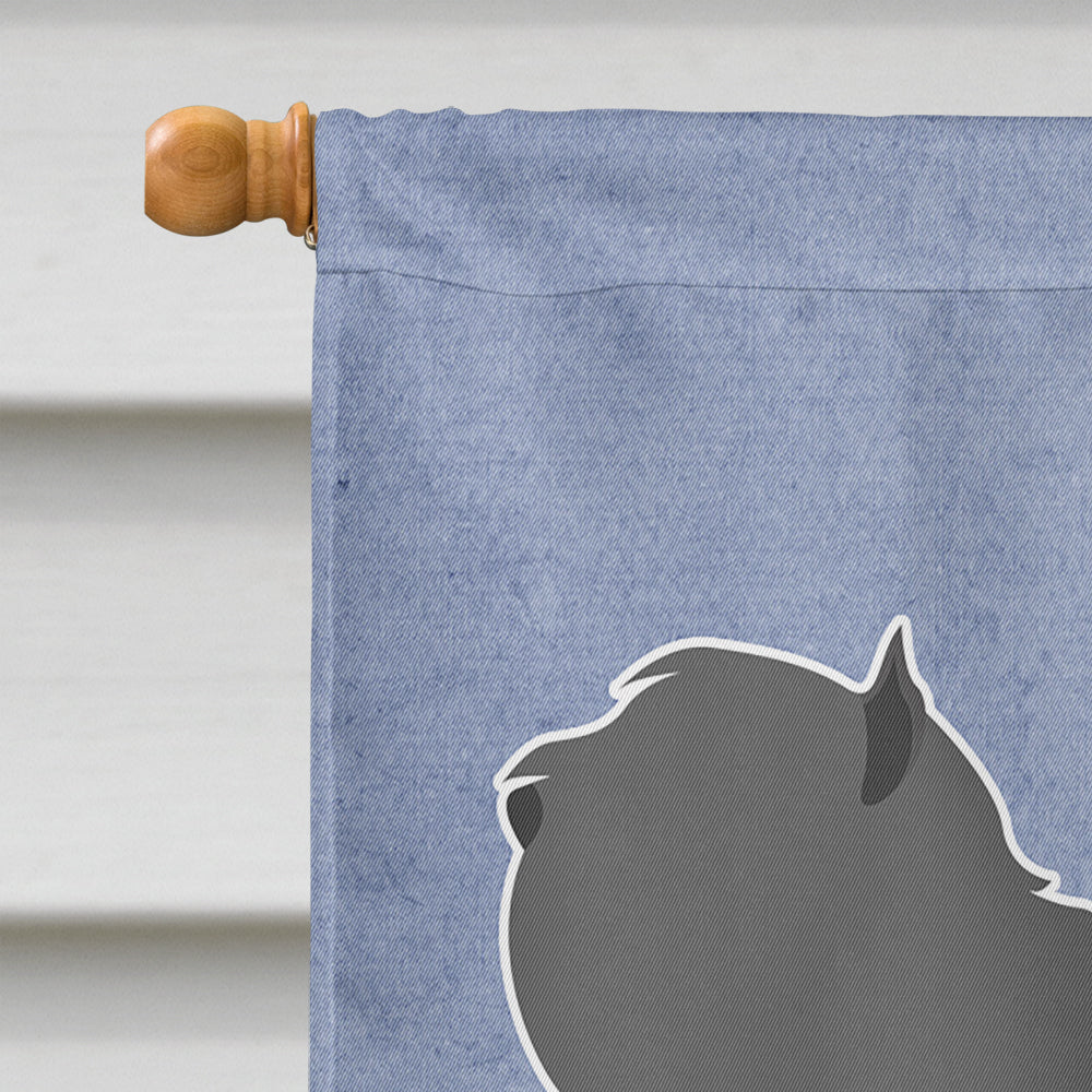 Bouvier des Flandres Welcome House Flag 28x40 Porch Sleeve Pole Decorative Outside Yard Banner Artwork Wall Hanging, Polyester