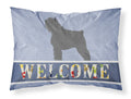 Bouvier des Flandres Welcome Standard Pillowcase Lightweight Super Soft Easy Care Decorative Artwork Pillowcase, Standard