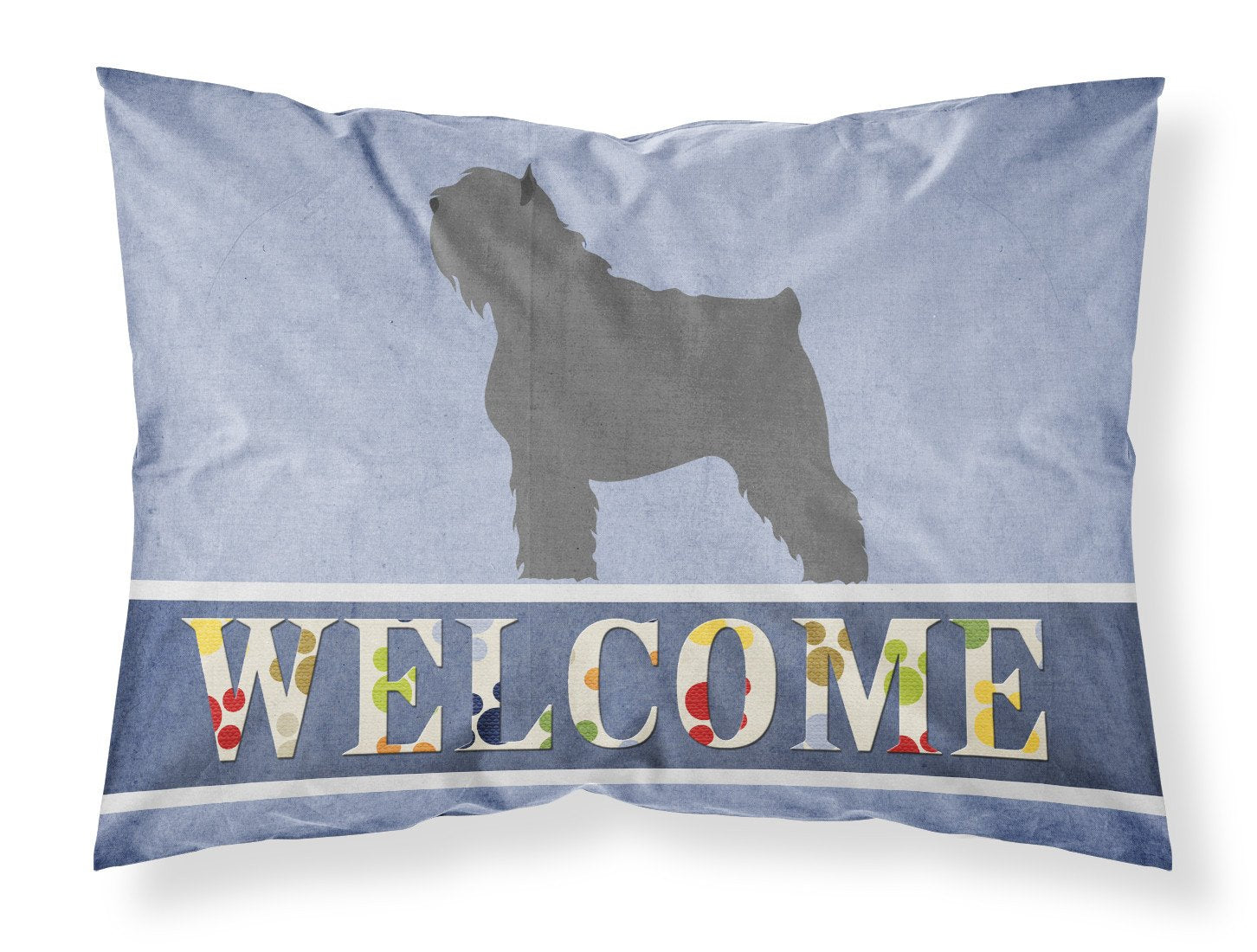 Bouvier des Flandres Welcome Standard Pillowcase Lightweight Super Soft Easy Care Decorative Artwork Pillowcase, Standard
