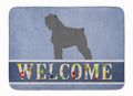Bouvier des Flandres Welcome Memory Foam Kitchen Mat Machine Washable Anti-Fatigue Cushion Comfort Bath or Kitchen Rug