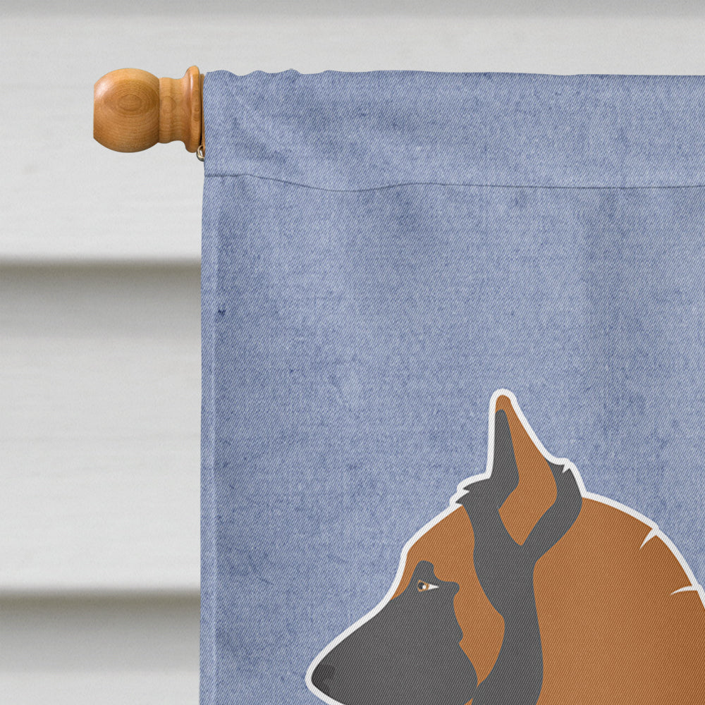 Belgian Tervuren Welcome House Flag 28x40 Porch Sleeve Pole Decorative Outside Yard Banner Artwork Wall Hanging, Polyester