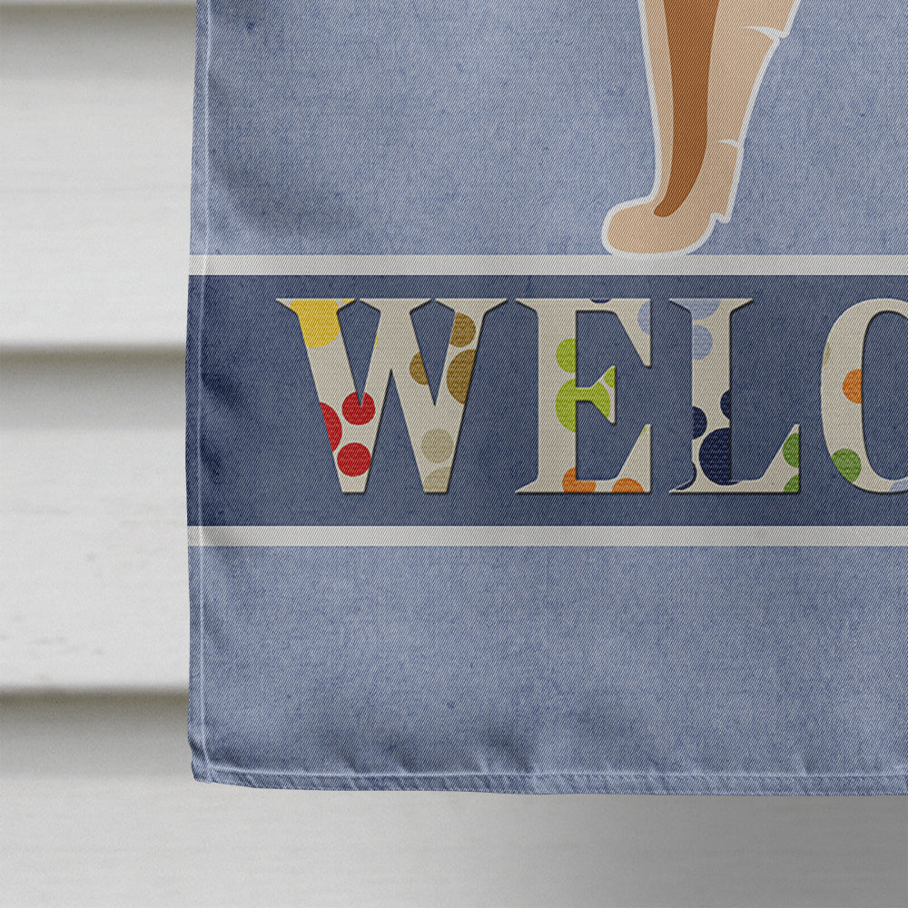 Belgian Tervuren Welcome House Flag 28x40 Porch Sleeve Pole Decorative Outside Yard Banner Artwork Wall Hanging, Polyester