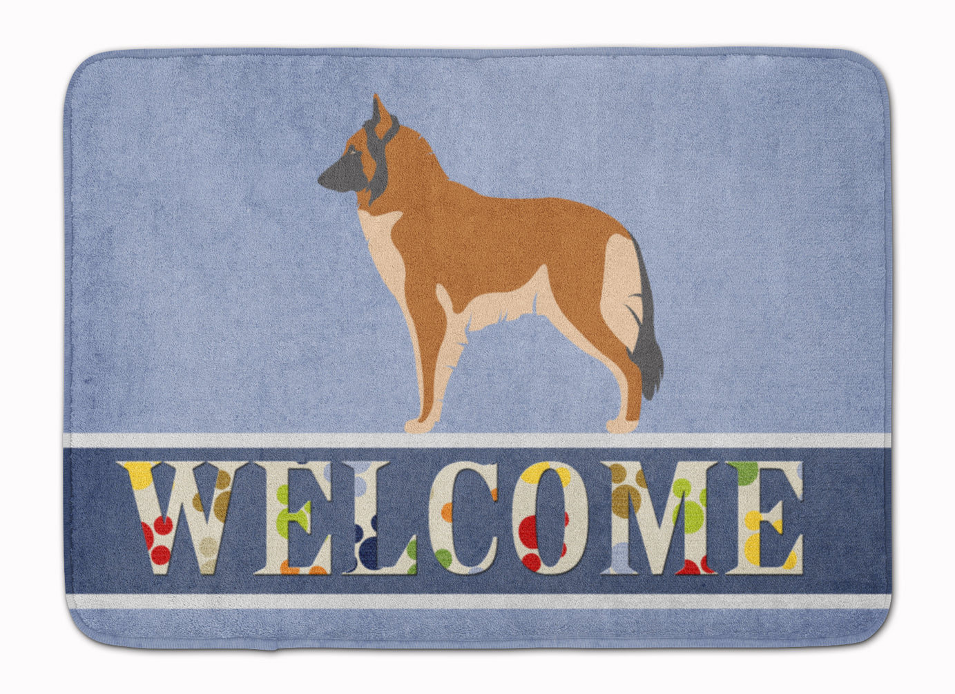 Belgian Tervuren Welcome Memory Foam Kitchen Mat Machine Washable Anti-Fatigue Cushion Comfort Bath or Kitchen Rug