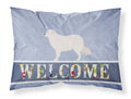 Kuvasz Welcome Standard Pillowcase Lightweight Super Soft Easy Care Decorative Artwork Pillowcase, Standard