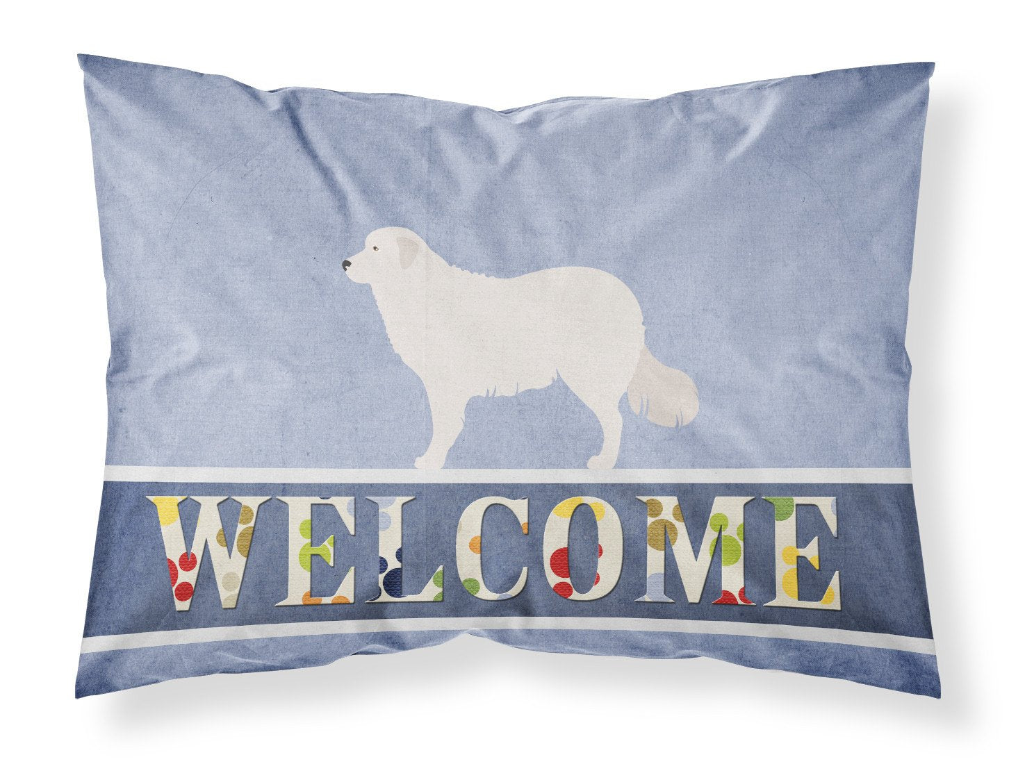 Kuvasz Welcome Standard Pillowcase Lightweight Super Soft Easy Care Decorative Artwork Pillowcase, Standard