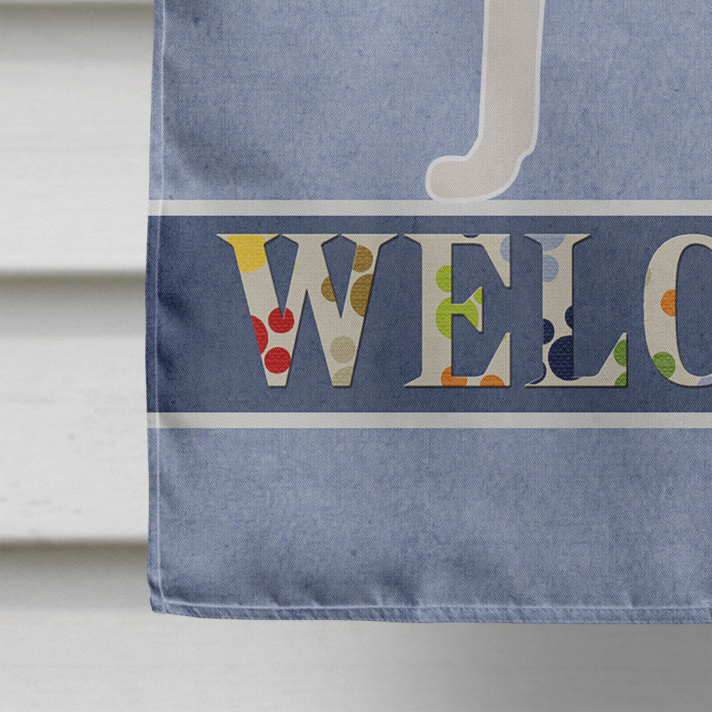 American Toy Fox Terrier Welcome House Flag 28x40 Porch Sleeve Pole Decorative Outside Yard Banner Artwork Wall Hanging, Polyester