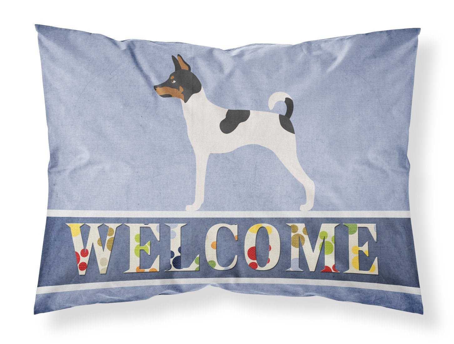 American Toy Fox Terrier Welcome Standard Pillowcase Lightweight Super Soft Easy Care Decorative Artwork Pillowcase, Standard