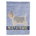 Australian Silky Terrier Welcome House Flag 28x40 Porch Sleeve Pole Decorative Outside Yard Banner Artwork Wall Hanging, Polyester
