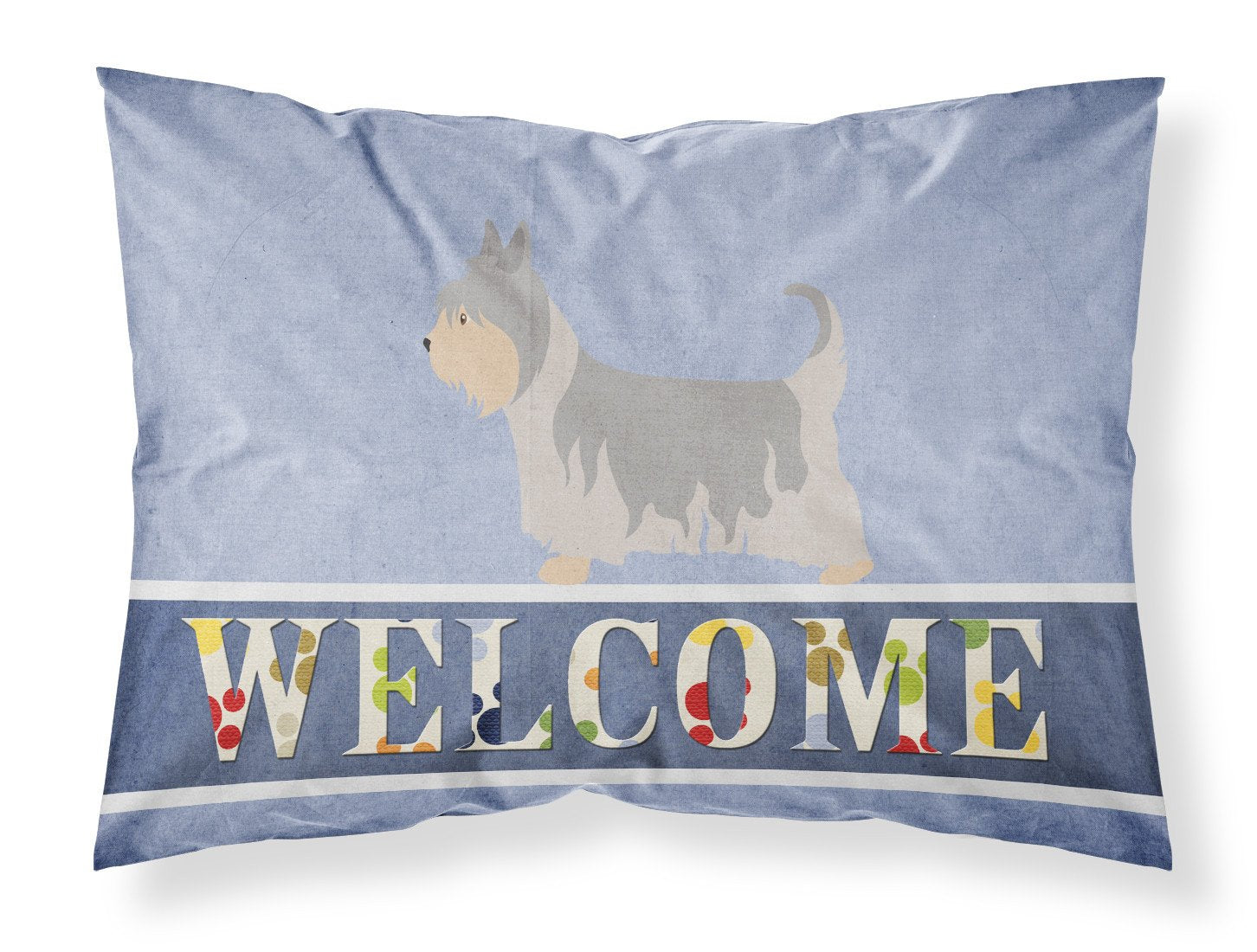 Australian Silky Terrier Welcome Standard Pillowcase Lightweight Super Soft Easy Care Decorative Artwork Pillowcase, Standard