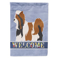 Biewer Terrier Welcome House Flag 28x40 Porch Sleeve Pole Decorative Outside Yard Banner Artwork Wall Hanging, Polyester