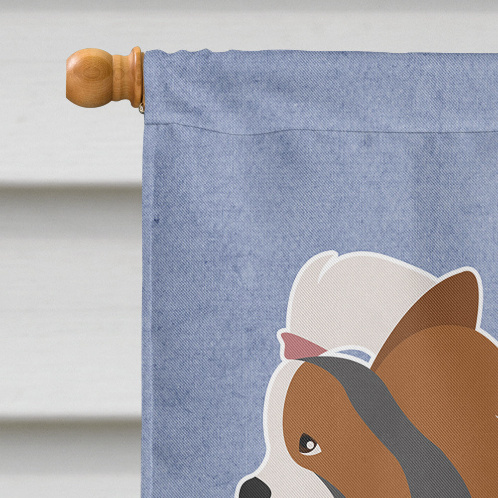 Biewer Terrier Welcome House Flag 28x40 Porch Sleeve Pole Decorative Outside Yard Banner Artwork Wall Hanging, Polyester