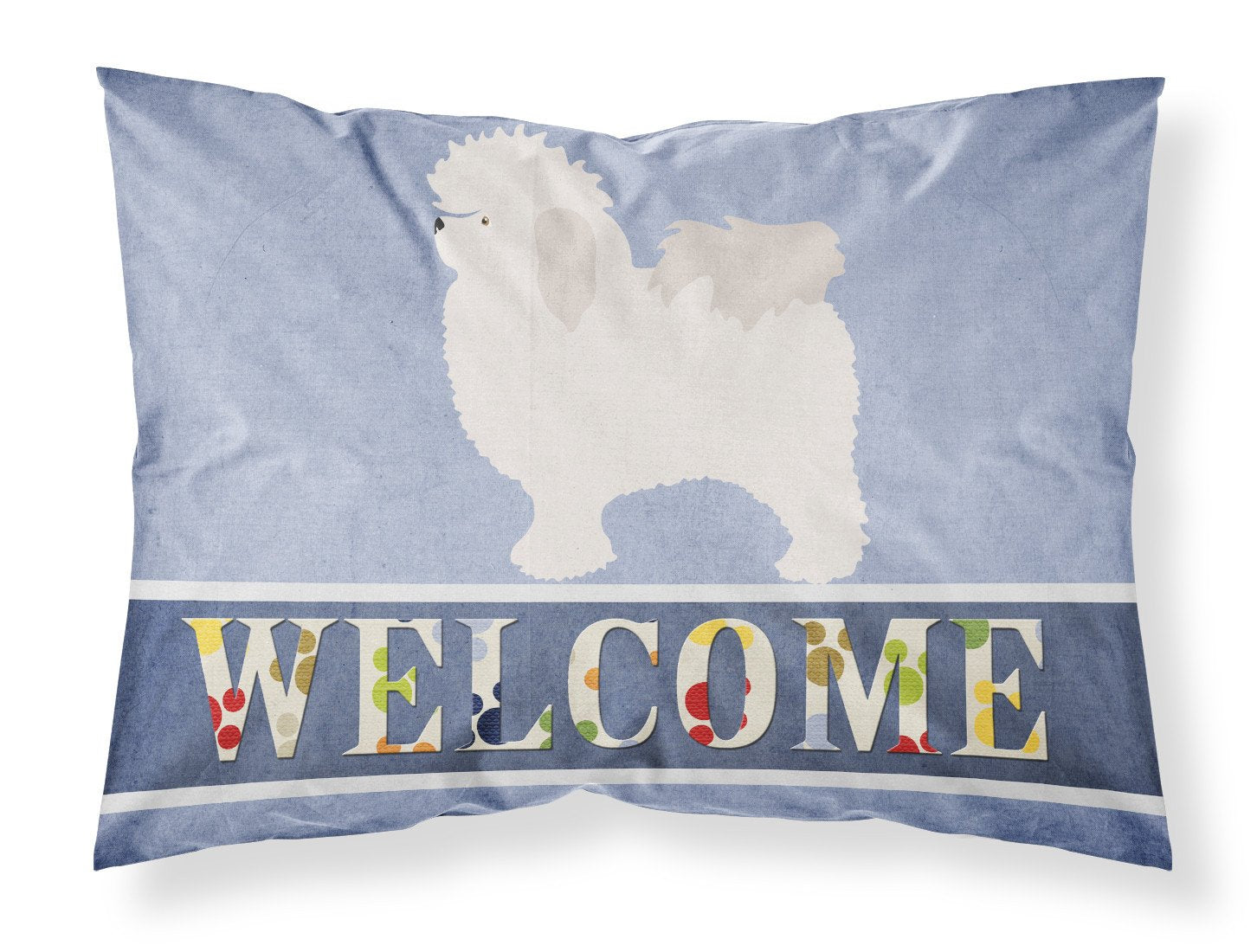 Bolognese Welcome Standard Pillowcase Lightweight Super Soft Easy Care Decorative Artwork Pillowcase, Standard