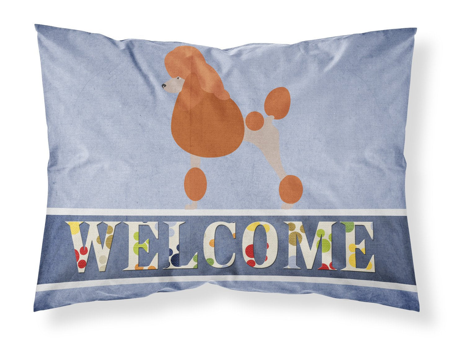 Royal Poodle Welcome Standard Pillowcase Lightweight Super Soft Easy Care Decorative Artwork Pillowcase, Standard