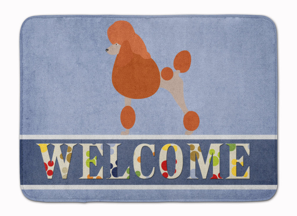 Royal Poodle Welcome Memory Foam Kitchen Mat Machine Washable Anti-Fatigue Cushion Comfort Bath or Kitchen Rug