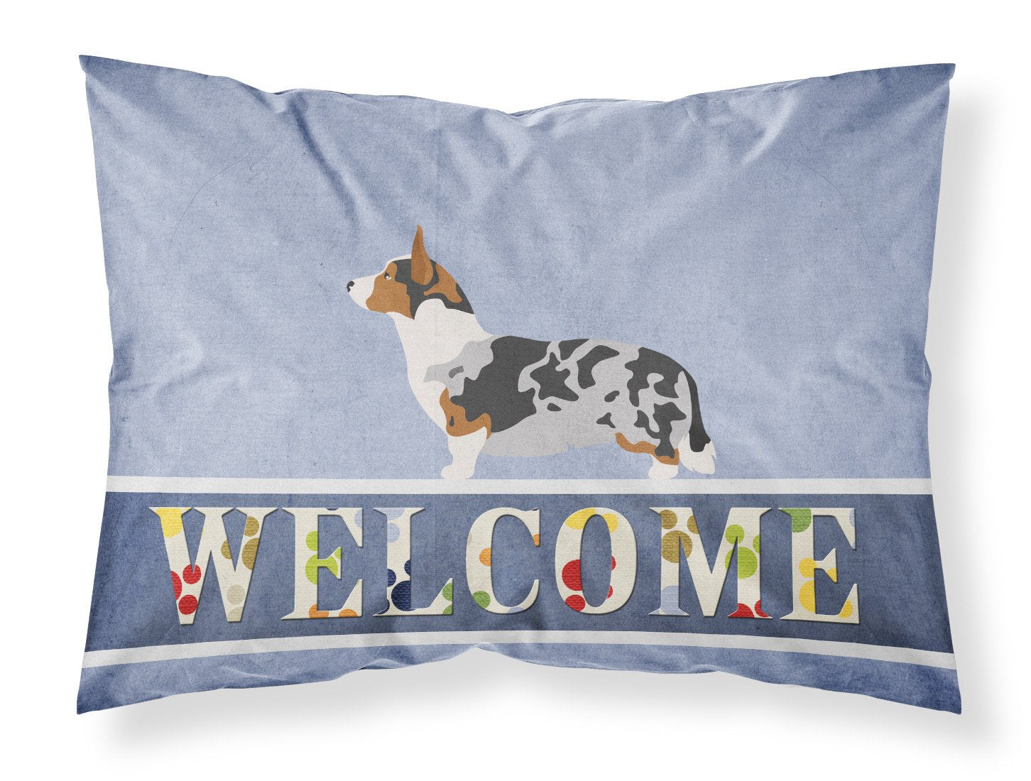 Welsh Corgi Cardigan Welcome Standard Pillowcase Lightweight Super Soft Easy Care Decorative Artwork Pillowcase, Standard