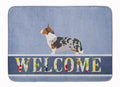 Welsh Corgi Cardigan Welcome Memory Foam Kitchen Mat Machine Washable Anti-Fatigue Cushion Comfort Bath or Kitchen Rug