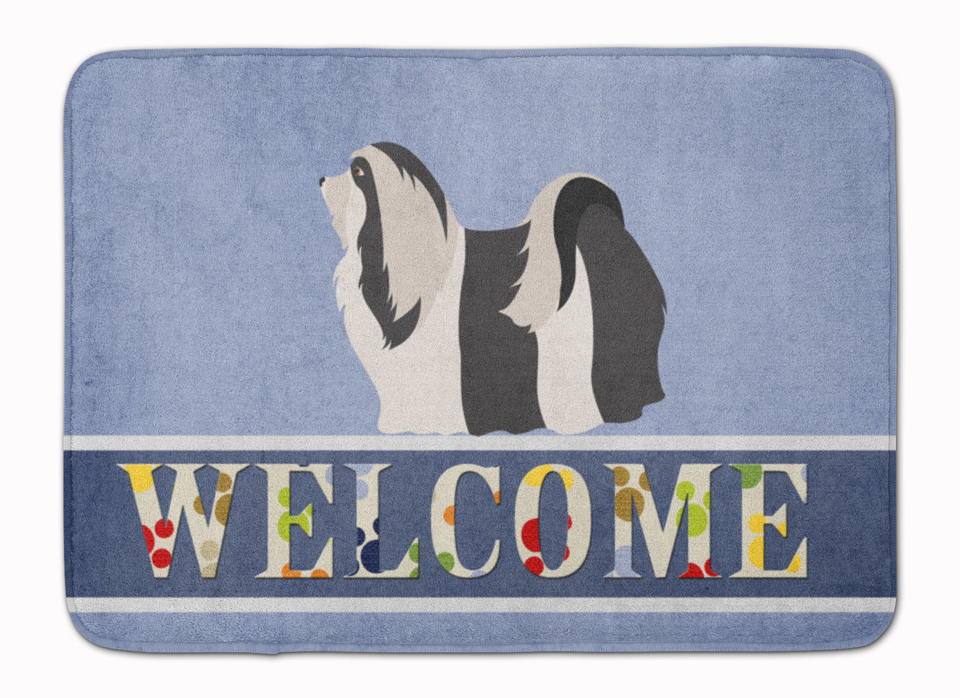 Havanese Welcome Memory Foam Kitchen Mat Machine Washable Anti-Fatigue Cushion Comfort Bath or Kitchen Rug