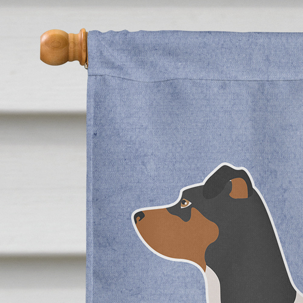 Brazilian Terrier Welcome House Flag 28x40 Porch Sleeve Pole Decorative Outside Yard Banner Artwork Wall Hanging, Polyester