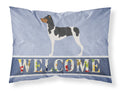 Brazilian Terrier Welcome Standard Pillowcase Lightweight Super Soft Easy Care Decorative Artwork Pillowcase, Standard