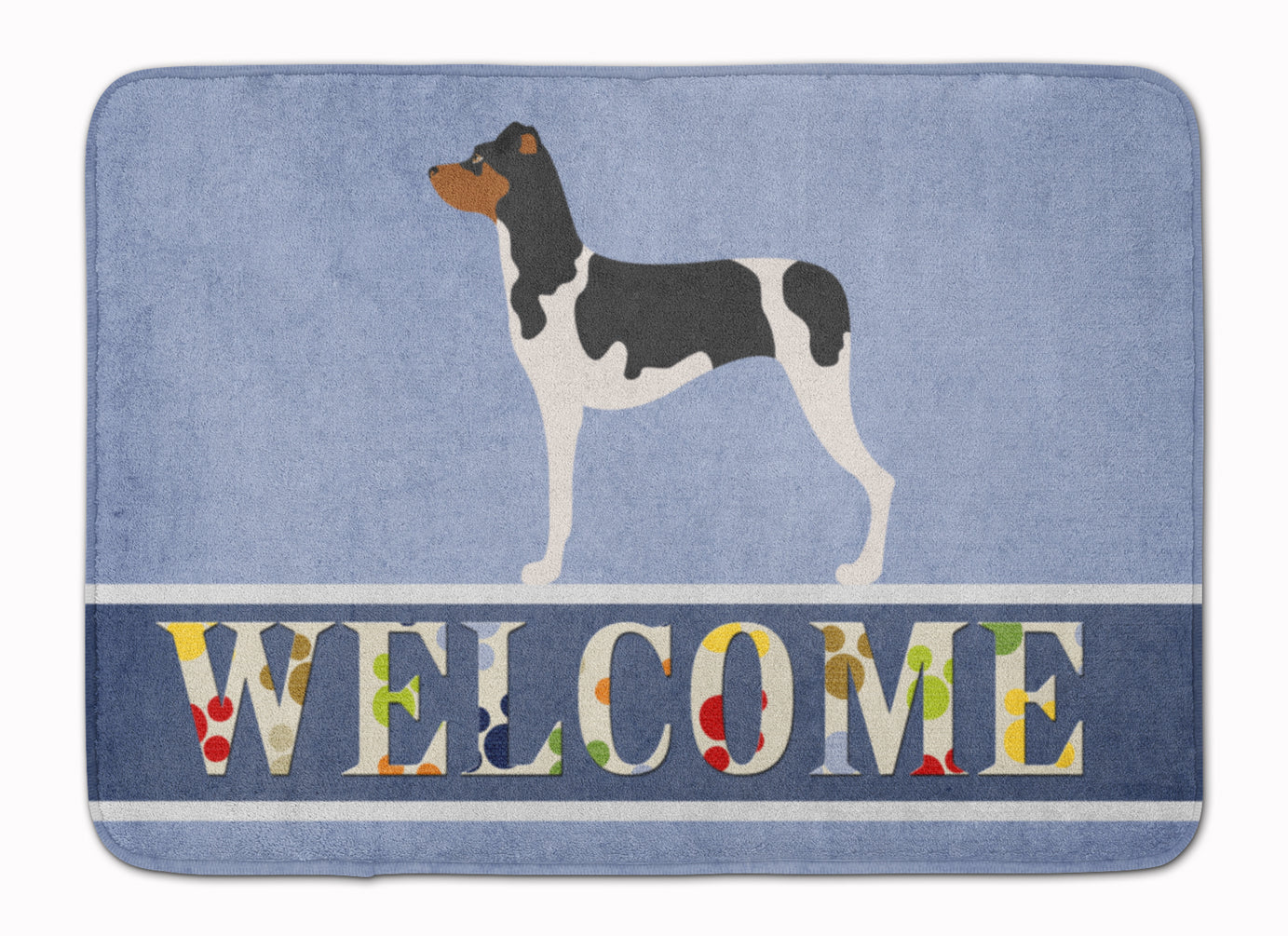 Brazilian Terrier Welcome Memory Foam Kitchen Mat Machine Washable Anti-Fatigue Cushion Comfort Bath or Kitchen Rug