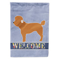 Toy Poodle Welcome House Flag 28x40 Porch Sleeve Pole Decorative Outside Yard Banner Artwork Wall Hanging, Polyester