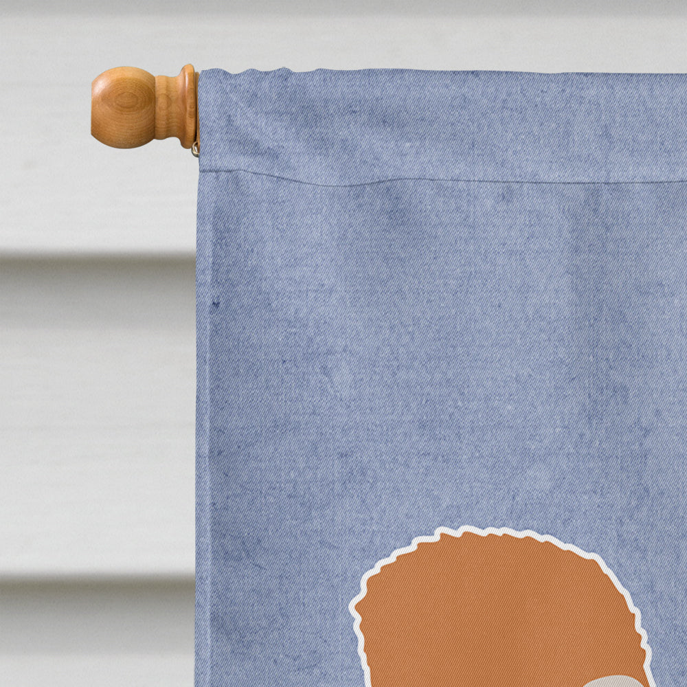Toy Poodle Welcome House Flag 28x40 Porch Sleeve Pole Decorative Outside Yard Banner Artwork Wall Hanging, Polyester