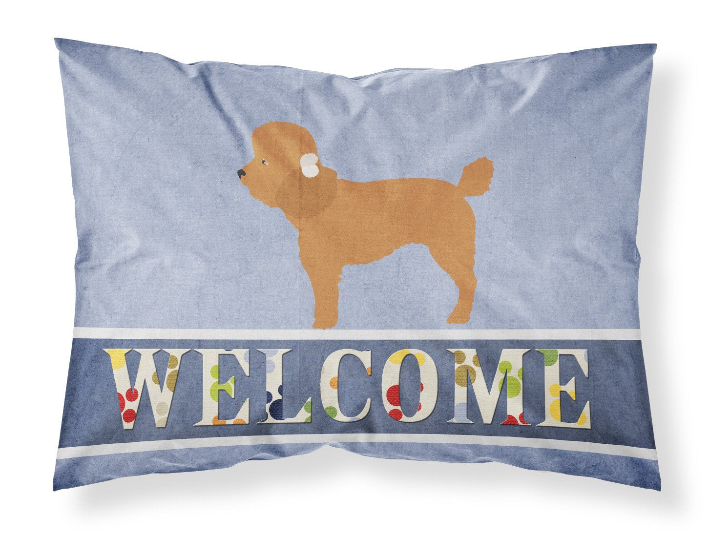 Toy Poodle Welcome Standard Pillowcase Lightweight Super Soft Easy Care Decorative Artwork Pillowcase, Standard