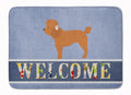 Toy Poodle Welcome Memory Foam Kitchen Mat Machine Washable Anti-Fatigue Cushion Comfort Bath or Kitchen Rug