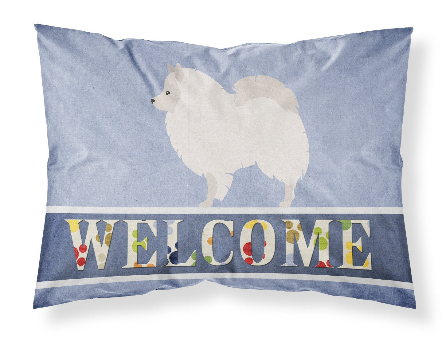 German Spitz Welcome Standard Pillowcase Lightweight Super Soft Easy Care Decorative Artwork Pillowcase, Standard