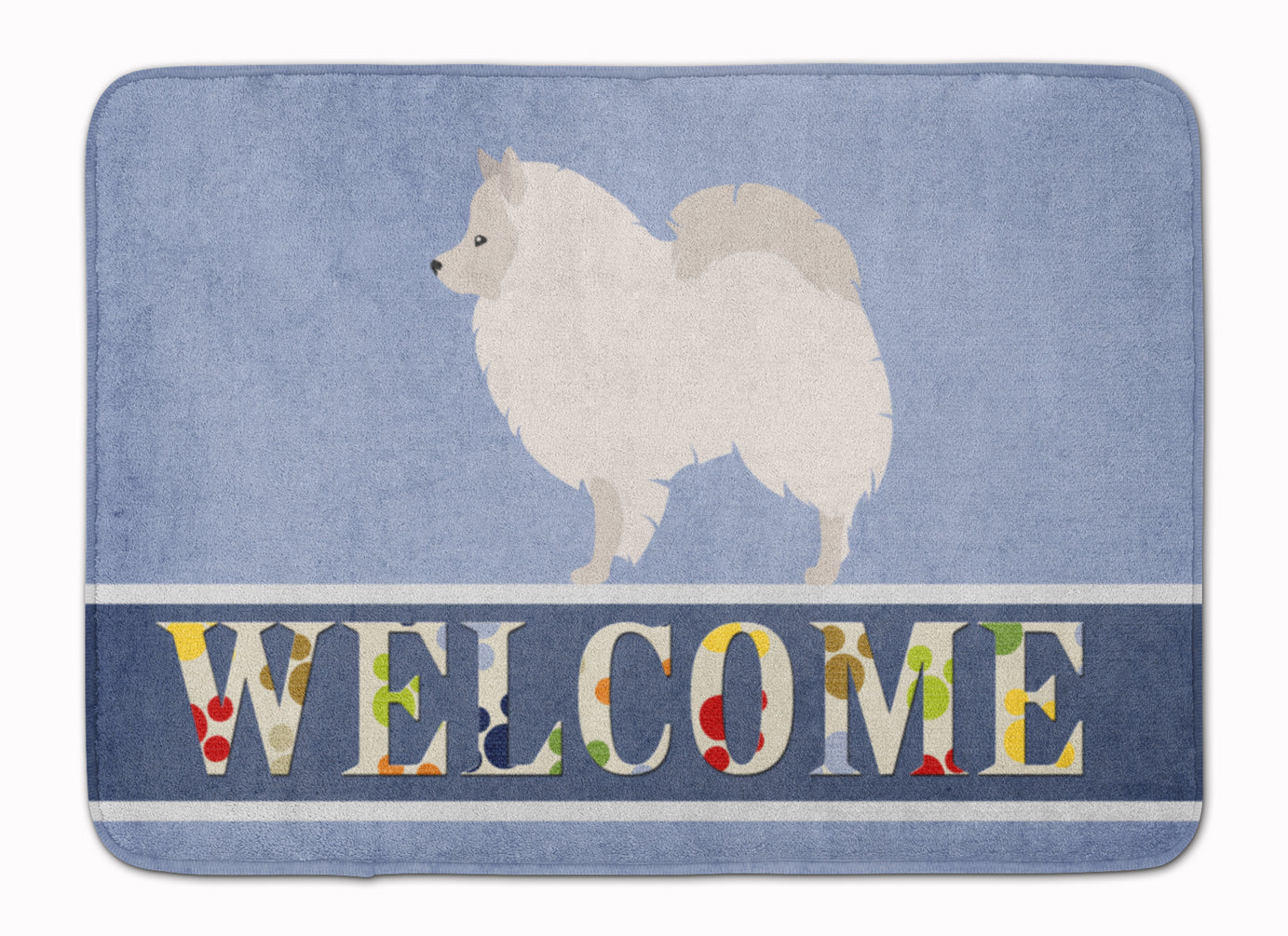 German Spitz Welcome Memory Foam Kitchen Mat Machine Washable Anti-Fatigue Cushion Comfort Bath or Kitchen Rug