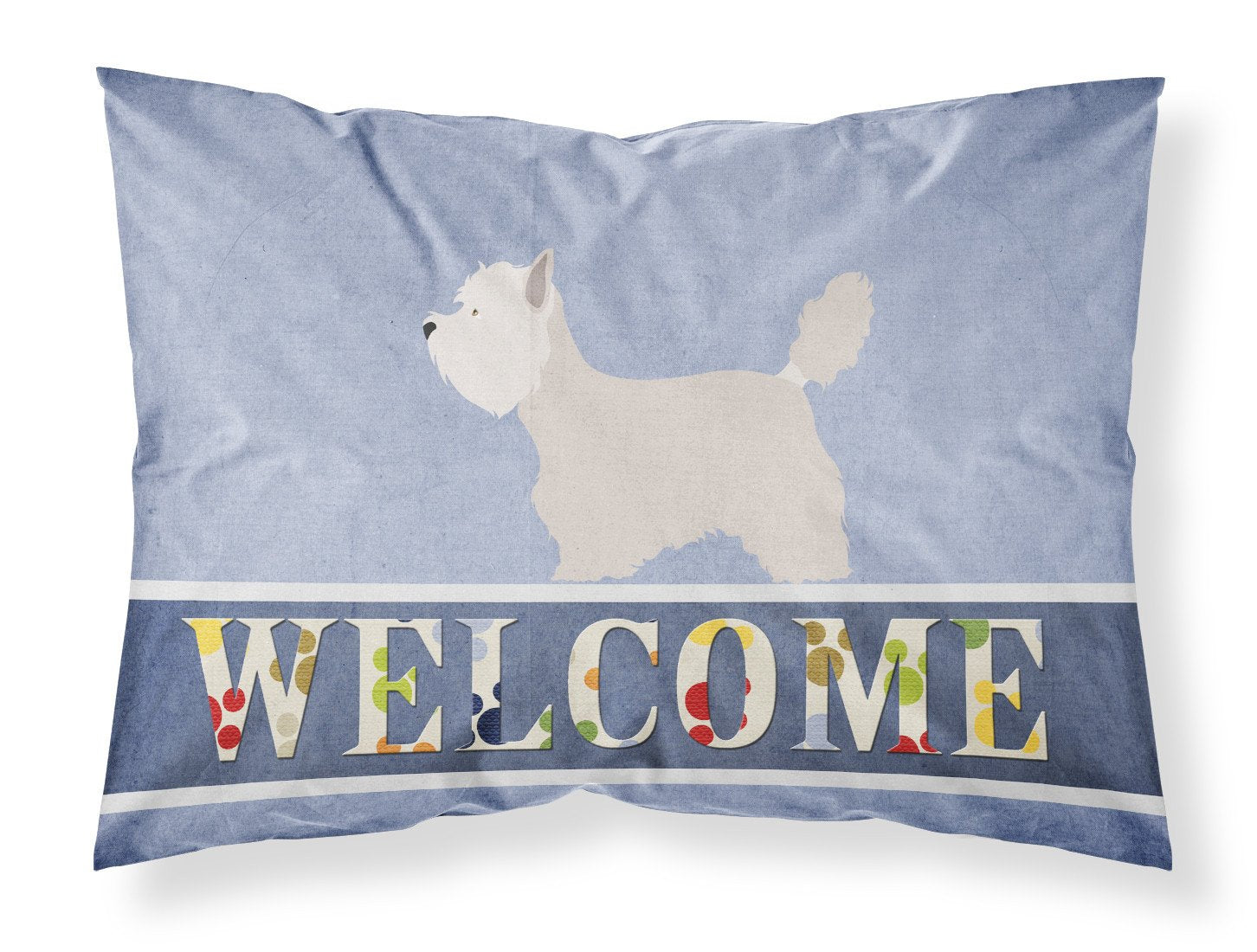 Westie Welcome Standard Pillowcase Lightweight Super Soft Easy Care Decorative Artwork Pillowcase, Standard