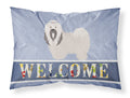 Lhasa Apso Welcome Standard Pillowcase Lightweight Super Soft Easy Care Decorative Artwork Pillowcase, Standard