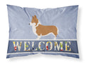 Pembroke Welsh Corgi Welcome Standard Pillowcase Lightweight Super Soft Easy Care Decorative Artwork Pillowcase, Standard