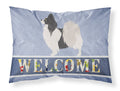 Papillon Welcome Standard Pillowcase Lightweight Super Soft Easy Care Decorative Artwork Pillowcase, Standard