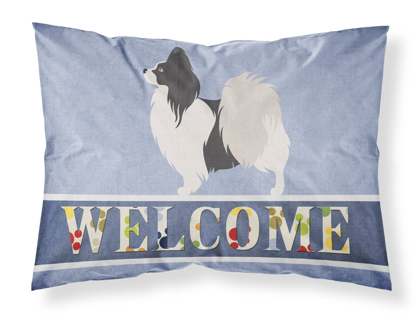Papillon Welcome Standard Pillowcase Lightweight Super Soft Easy Care Decorative Artwork Pillowcase, Standard