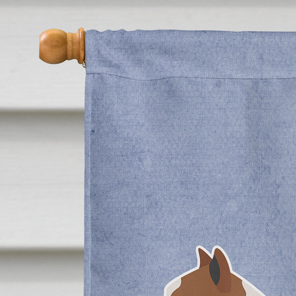 Pit Bull Terrier Welcome House Flag 28x40 Porch Sleeve Pole Decorative Outside Yard Banner Artwork Wall Hanging, Polyester