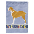 Belgium Mastiff Welcome House Flag 28x40 Porch Sleeve Pole Decorative Outside Yard Banner Artwork Wall Hanging, Polyester