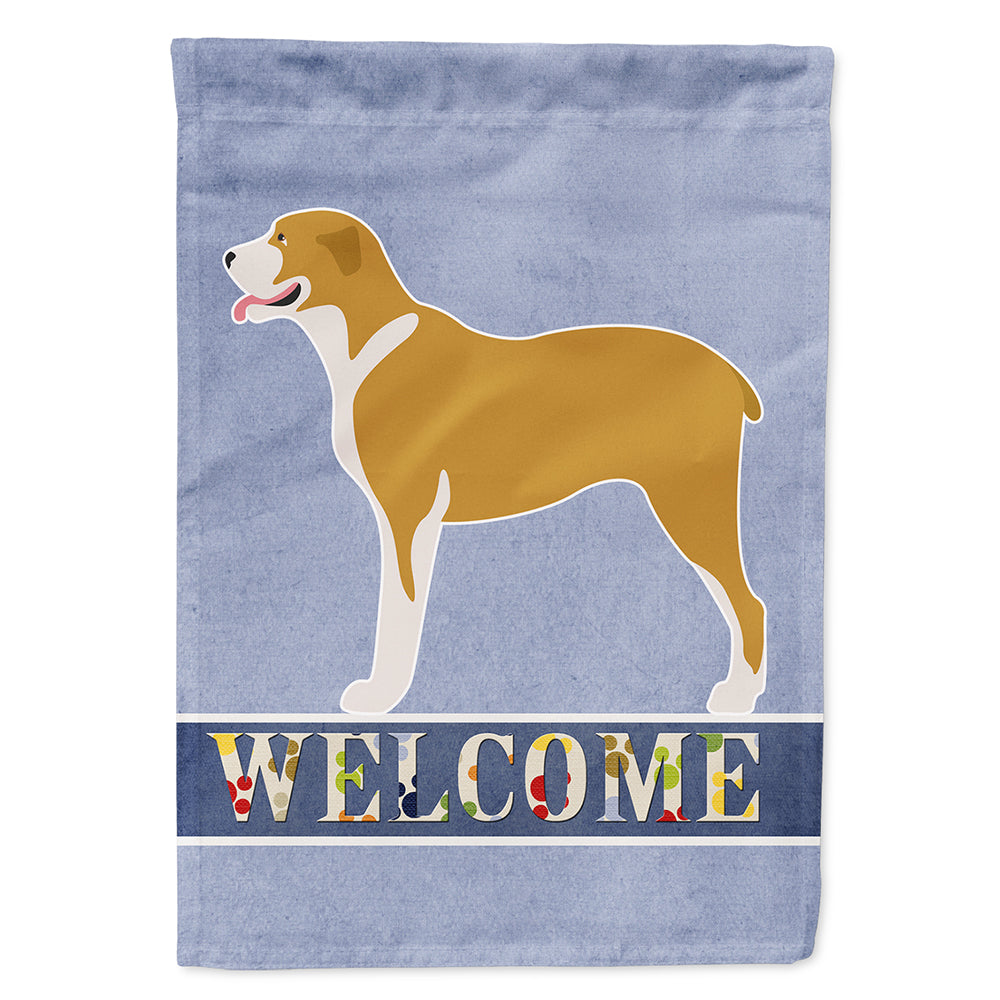 Belgium Mastiff Welcome House Flag 28x40 Porch Sleeve Pole Decorative Outside Yard Banner Artwork Wall Hanging, Polyester