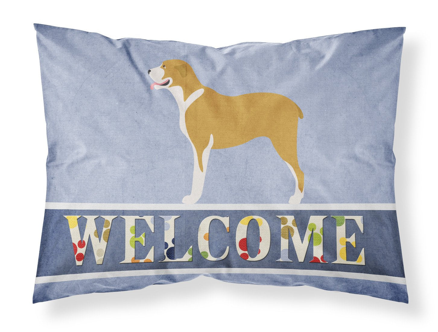 Belgium Mastiff Welcome Standard Pillowcase Lightweight Super Soft Easy Care Decorative Artwork Pillowcase, Standard