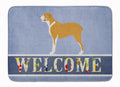Belgium Mastiff Welcome Memory Foam Kitchen Mat Machine Washable Anti-Fatigue Cushion Comfort Bath or Kitchen Rug
