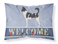Canaan Dog Welcome Standard Pillowcase Lightweight Super Soft Easy Care Decorative Artwork Pillowcase, Standard