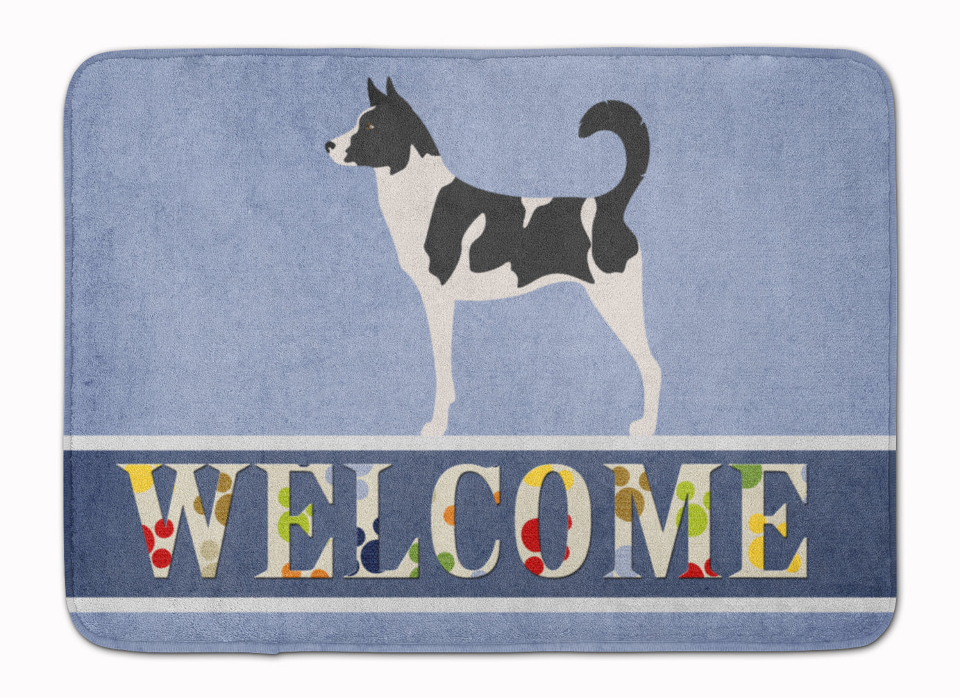 Canaan Dog Welcome Memory Foam Kitchen Mat Machine Washable Anti-Fatigue Cushion Comfort Bath or Kitchen Rug