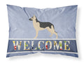 German Shepherd Welcome Standard Pillowcase Lightweight Super Soft Easy Care Decorative Artwork Pillowcase, Standard