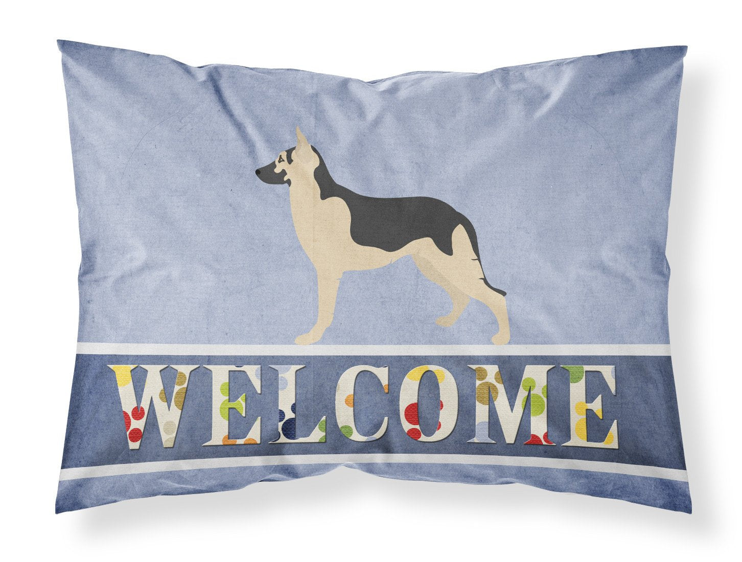 German Shepherd Welcome Standard Pillowcase Lightweight Super Soft Easy Care Decorative Artwork Pillowcase, Standard